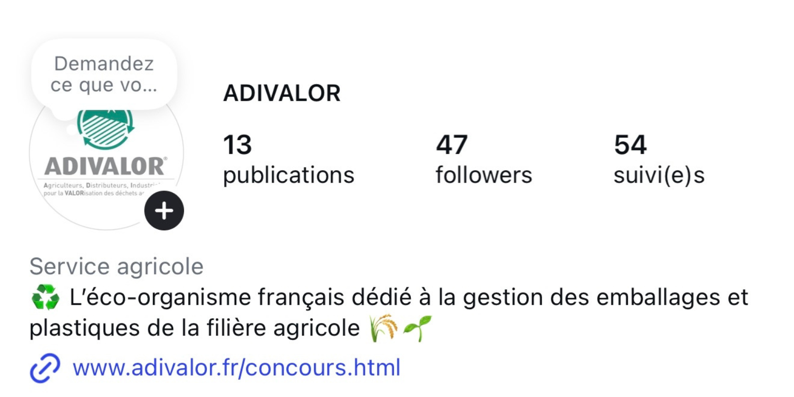 A.D.I.VALOR débarque sur Instagram pour valoriser le recyclage agricole 