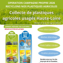 Campagne propre : la FDGEDA de Haute-Loire mobilisée pour la collecte des plastiques d’élevage 