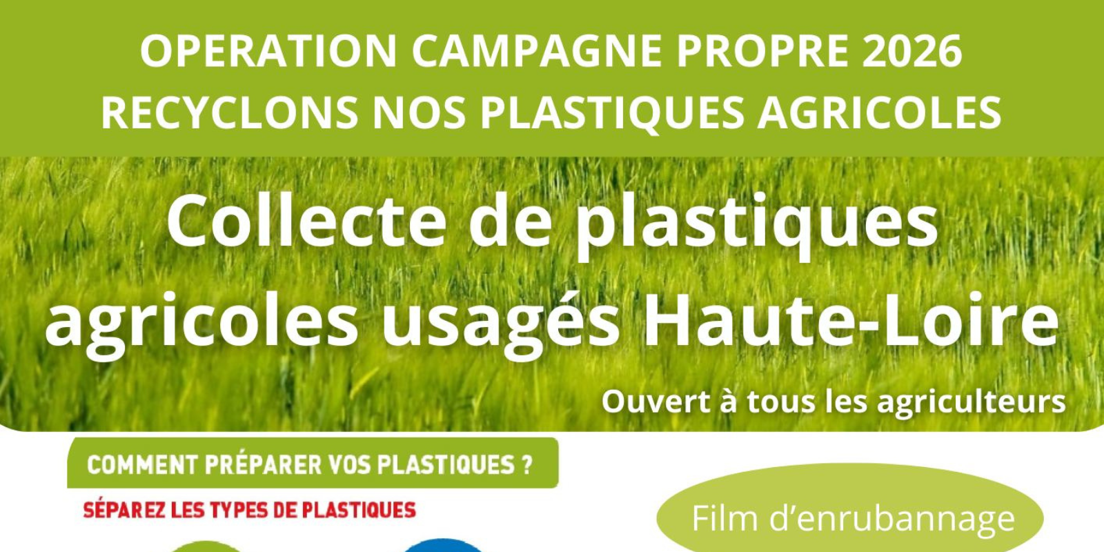 Campagne propre : la FDGEDA de Haute-Loire mobilisée pour la collecte des plastiques d’élevage 