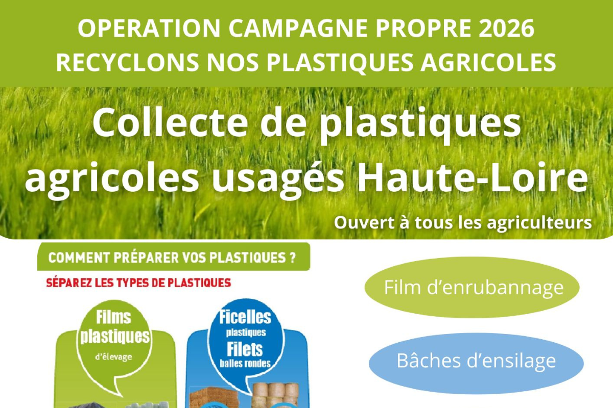 Campagne propre : la FDGEDA de Haute-Loire mobilisée pour la collecte des plastiques d’élevage 