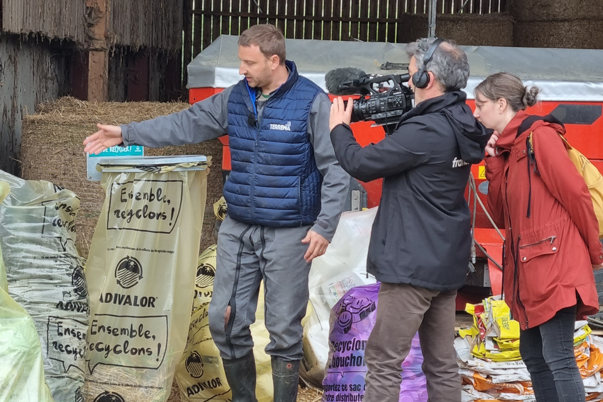 France 3 Pays de Loire mettra en lumière le recyclage agricole avec A.D.I.VALOR