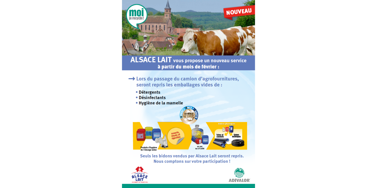 Alsace Lait collecte pour la première fois les EVPHEL