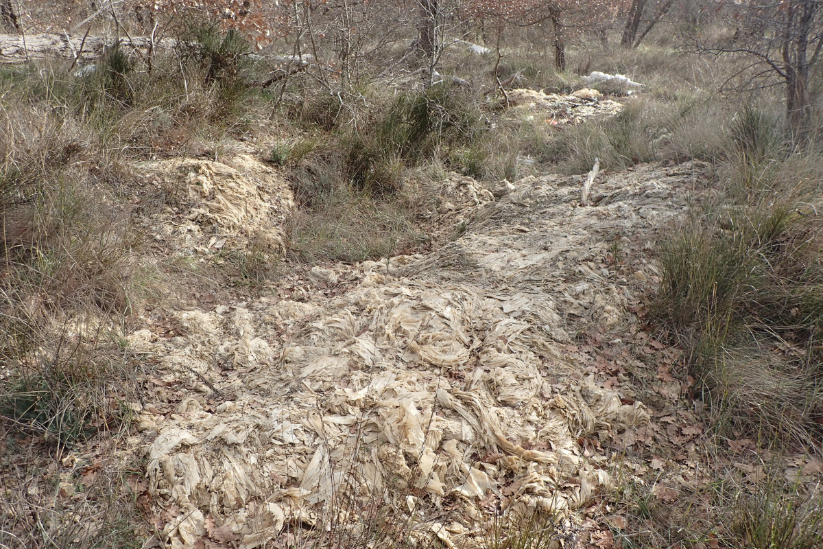Opération de dépollution des berges du Calavon à Goult (84) avec A.D.I.VALOR 