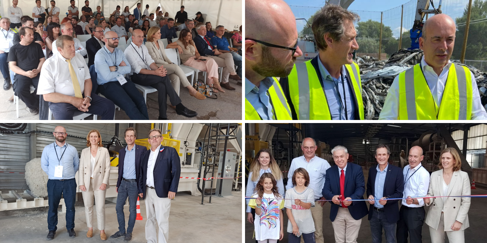 Inauguration de l’usine Plasticlean, premier centre français de recyclage de films plastiques maraîchers
