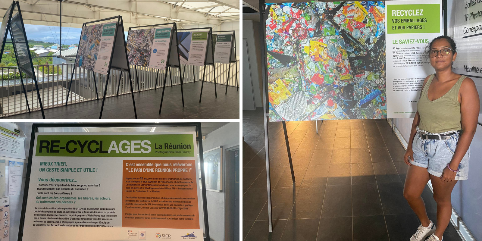 L’expo « RE-CYCLAGE » en tournée à La Réunion !  