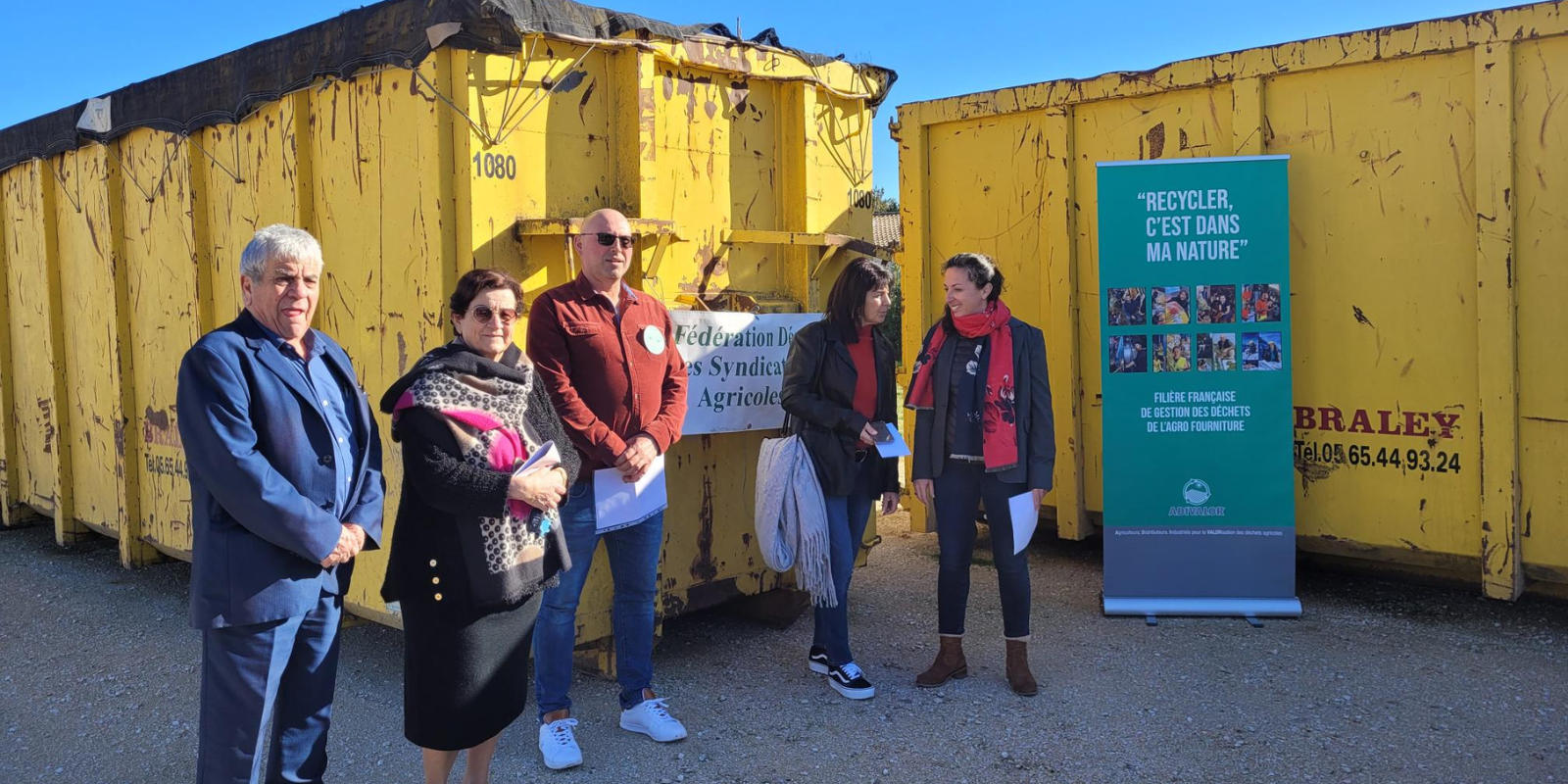 La préfète du Vaucluse visite la plateforme Récupagrie