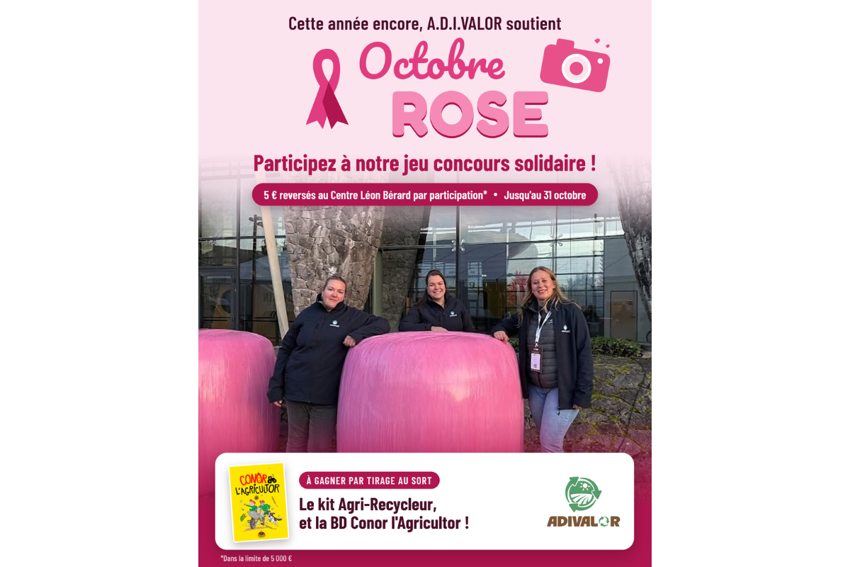 Octobre Rose : A.D.I.VALOR renouvelle son jeu concours solidaire