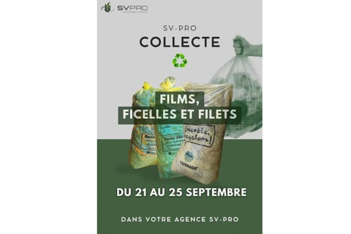 SV-PRO : les concessionnaires collectent ficelles et filets 