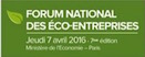 Forum international des éco-entreprises, le 7 avril